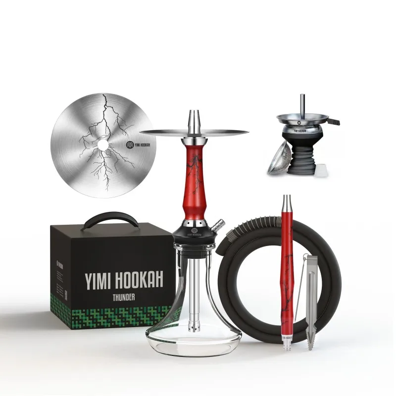 Yimi Hookah Complete Hookah Set Thunder 2 Purge Options Shisha Set 
