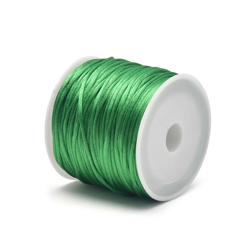 2.5mm Satin Cord 109 Yards - Rattail String For Jewelry Making & Chinese Knotting