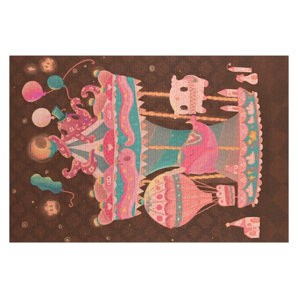 

Cute Carousel Jigsaw Puzzle Personalized Baby Object Personalized Kids Gifts Puzzle