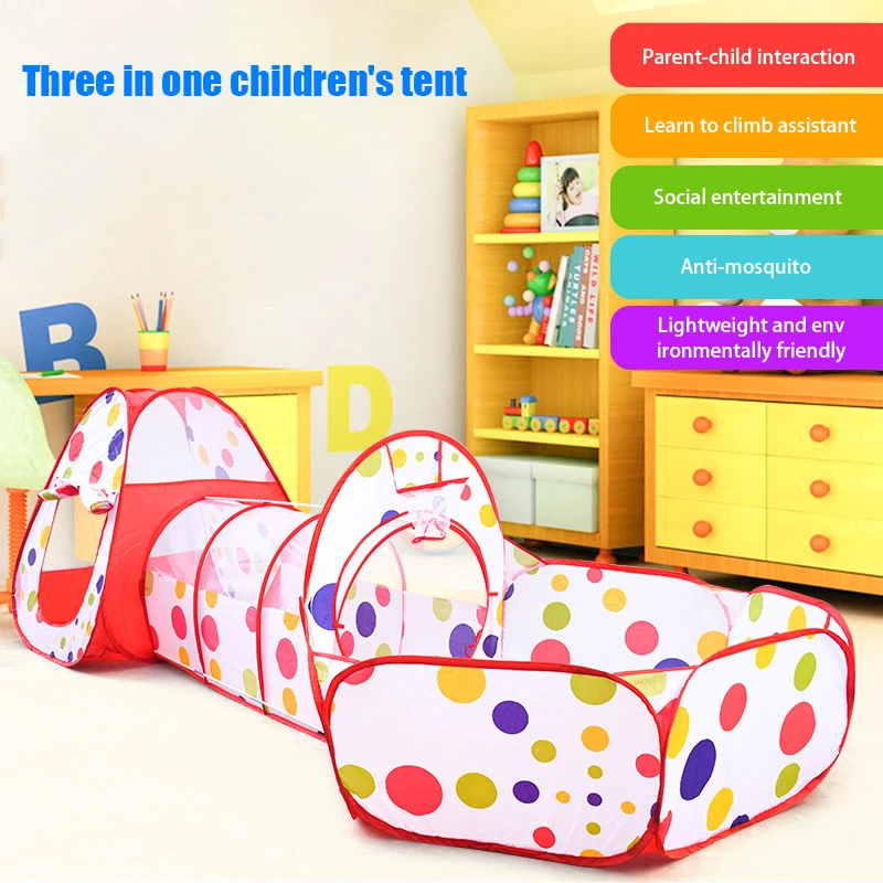 Portable Children's Game Tent Indoor Outdoor Kid Dry Ball Pool Playground Toy New Style Toddler Play House Tent Without Ball 3