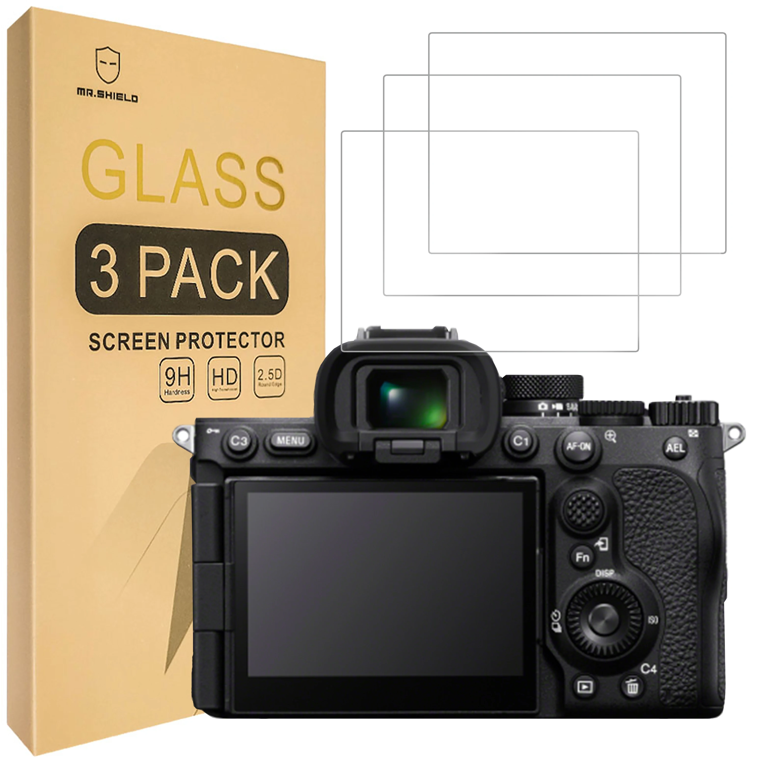 

Mr.Shield [3-Pack] Screen Protector For Sony Alpha A7R V A7RV A7R5 / Alpha 7R V Camera [Tempered Glass] [9H Hardness]