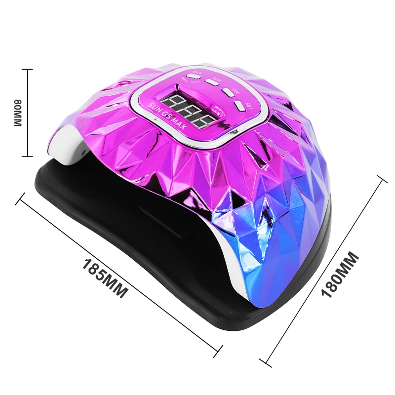 전문가용 45 LED 네일 램프 충전식 네일 드라이어 네일 젤 폴리쉬 경화 램프 4단계 타이머 및 자동 센서 내장 네일 살롱 도구