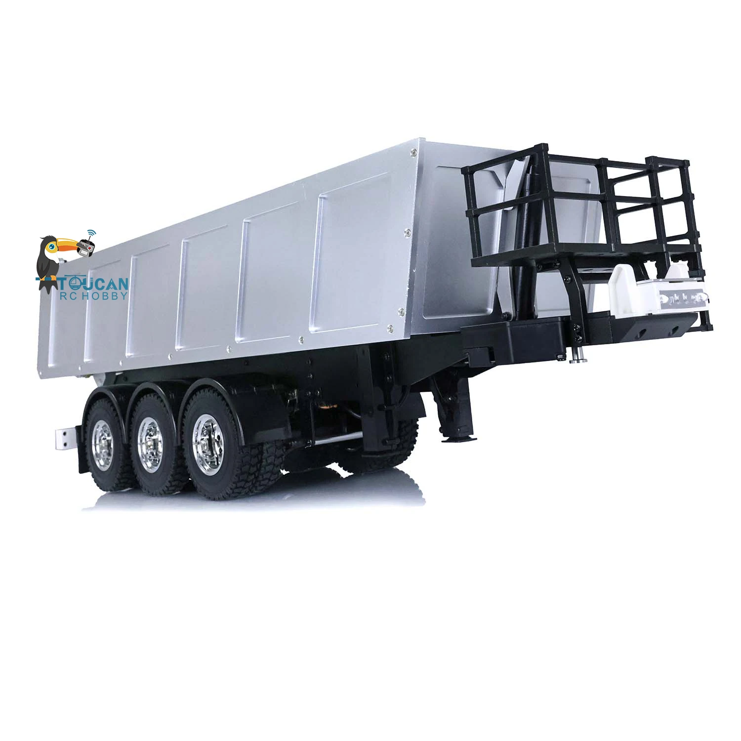KIT 1/14 RC Dump Truck Trailer Metal Plastic Set Tipper Mechanism Dump Lorry Tractor Model Toys with Motor ToucanHobby TH01029 2