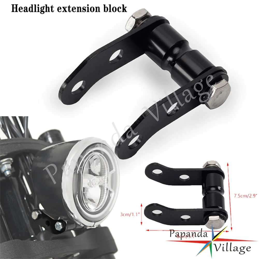 Motorcycle Accessories For Harley Softail Low Rider S FXLRS 2020 2022 Headlight Extension Block
