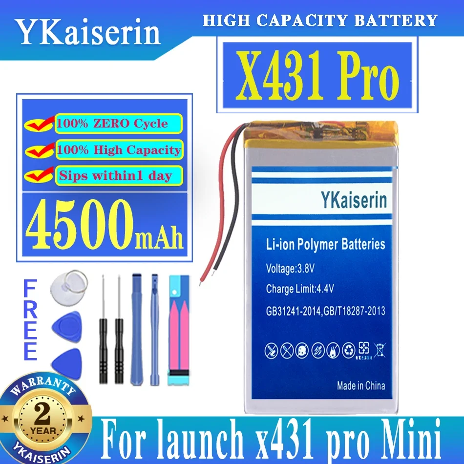 Batteria Ricaricabile Ai Polimeri Di Litio Ykaiserin 4500Mah Per Launch X431 Pro Mini Strumento Diagnostico Automatico Launch X431Pro Wexler.Ultima 7