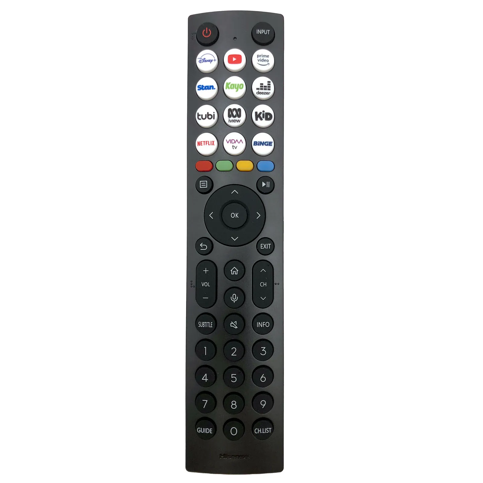 

ERF2R36H(0011) Bluetooth Voice Remote Control for Hisense 4K UHD Smart Android TV 55A7KAU