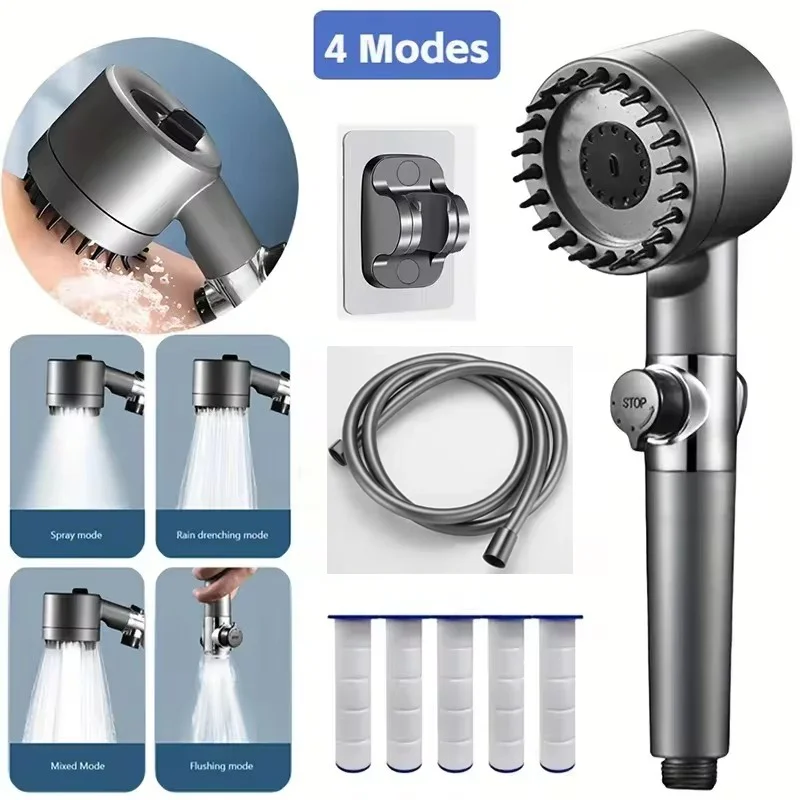 Shower Head 4 Modes With Filter Element