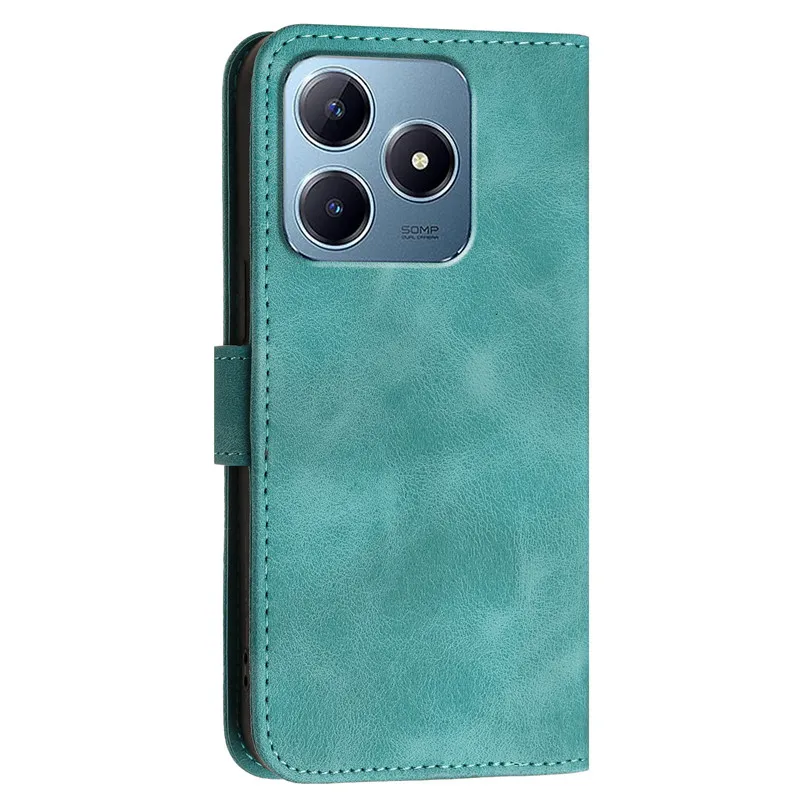 Floral Leather Wallet Flip Cover Phone Case with Card Slots