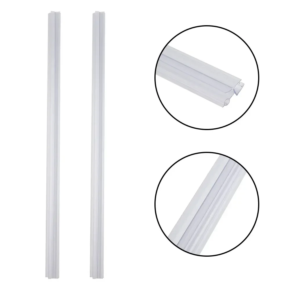 Door Seal Strip Sealing Strip Tape Sealing Strip Rubber Seal Strip Rubber Door Weatherstripping Door Weatherstripping Shower Door Seal Rubber Shower Seal Shower Water Barrier 2pcs Rubber Shower Screen Seal Strip PVC Door Bath Shower Seal Strip 6 8 10 12mm Water Deflector Room Glass Fixture Acc
