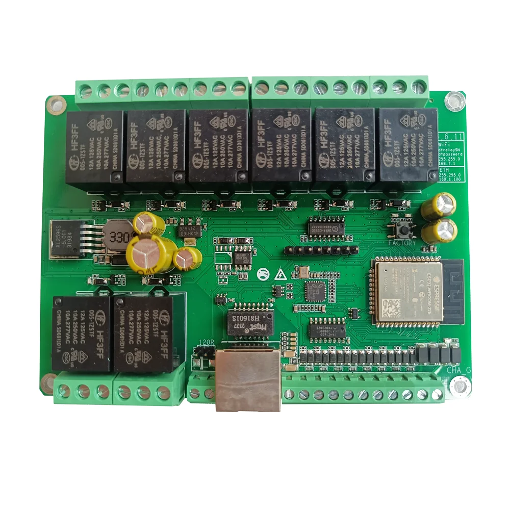 ESP32 Relay Module Board Ethernet WiFi RS485 CAN Home Assistant Domoticz 5