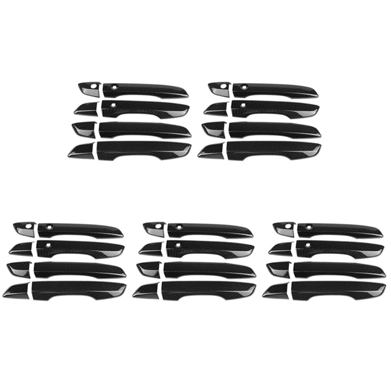 

40X Right Hand Drive Door Handle Cover For Honda Civic 10Th Gen 2016 2017 2018 2019 Carbon Fiber Exterior Parts RHD