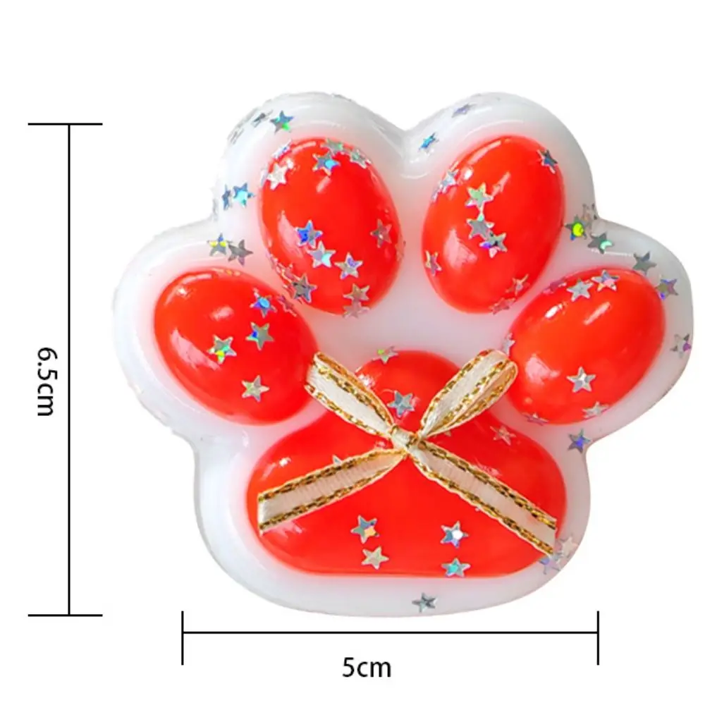 Christmas Cat Paw Pinch Decompression Toy Slow Rebound Stress Relief Cat Claw Squishy Fidget Toy Relief Relax Soft Squeeze Toy 6