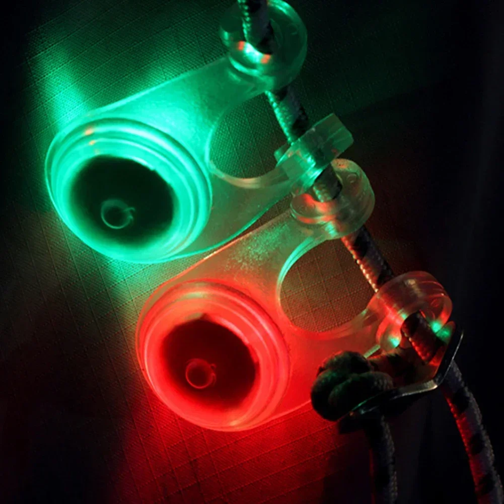 Mini Flashlight LED Tent String Rope Guard Hanging Light Waterproof Outdoor Camping Fishing Warning Safety Lamp 10pcs