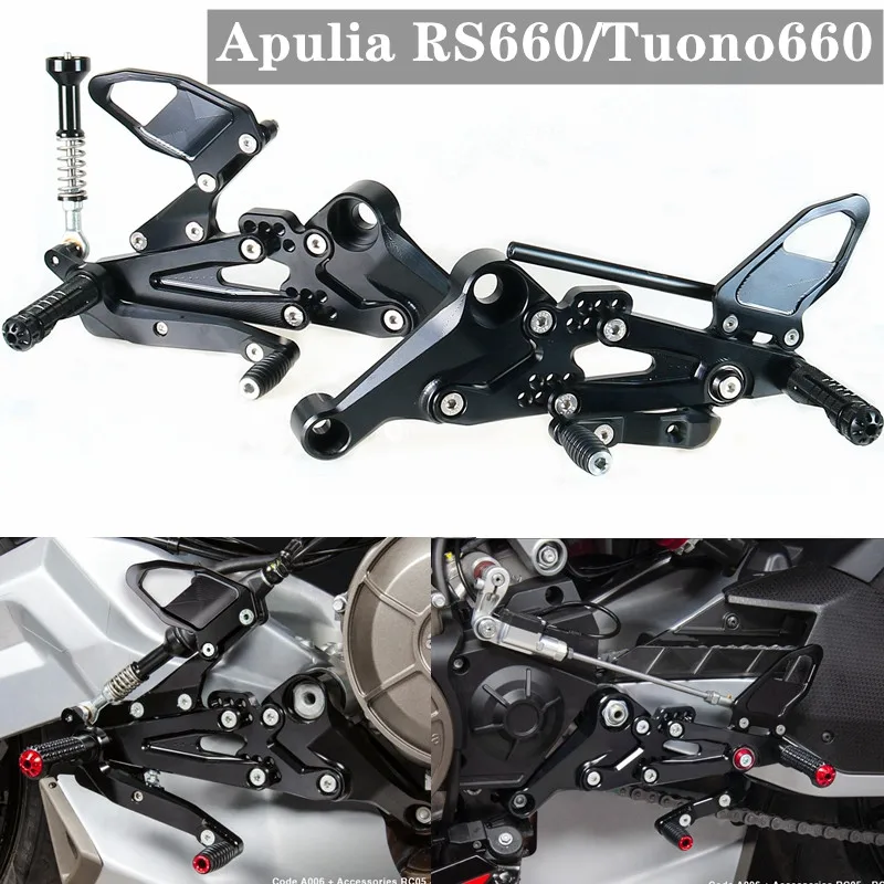 CNC Adjustable Rearset Foot Pegs For Kawasaki Ninja ZX14R 2012-2020 - Gold Anodized