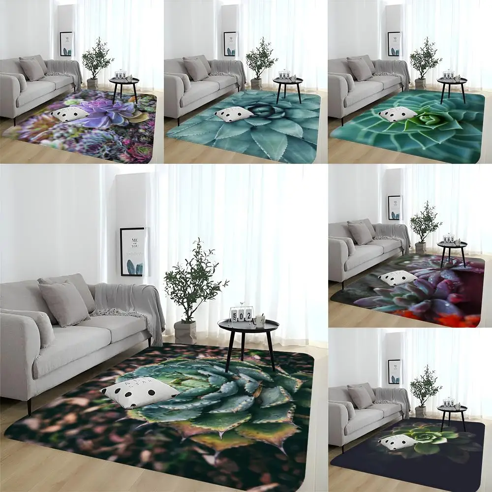 

Succulent Splendour Floor Mat Entrance Door Mat Nordic Style Home Doormat Bathroom-Toilet Mats Bedroom Hotel Decor Mat