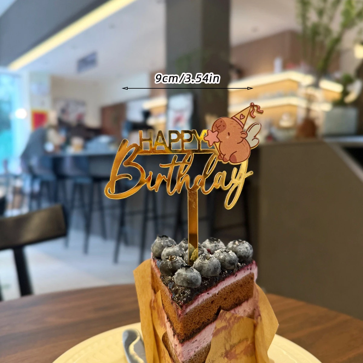 Acryl Capybara Taarttopper - Schattige Dieren Decoratie