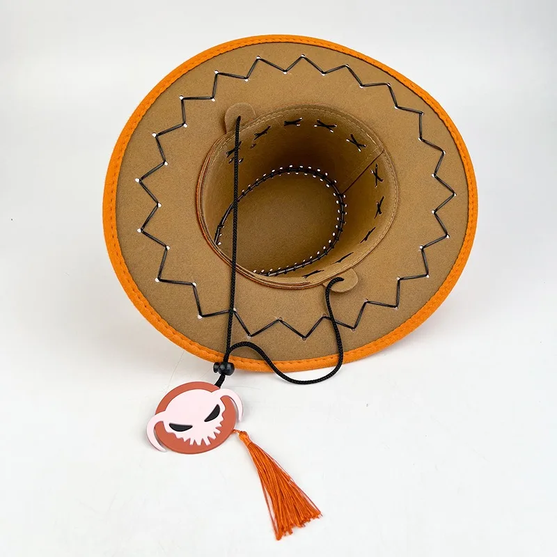 Cartoon Charakter Pirate Ace Jazz Cowboy Hüte Outdoor Sonnenhüte für Männer und Frauen Mode Sonnenhut Party Performance Prop Ornament – Detail 3