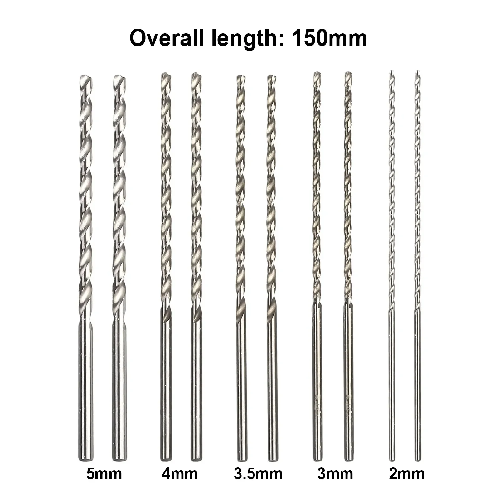 Drilling Machines Drill Bit Electric Drill 5mm Accessories Extra Long High Speed Steel Parts Silver 10PCS 3.5mm