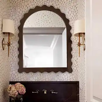 Retro Wavy Wall Mirror 1