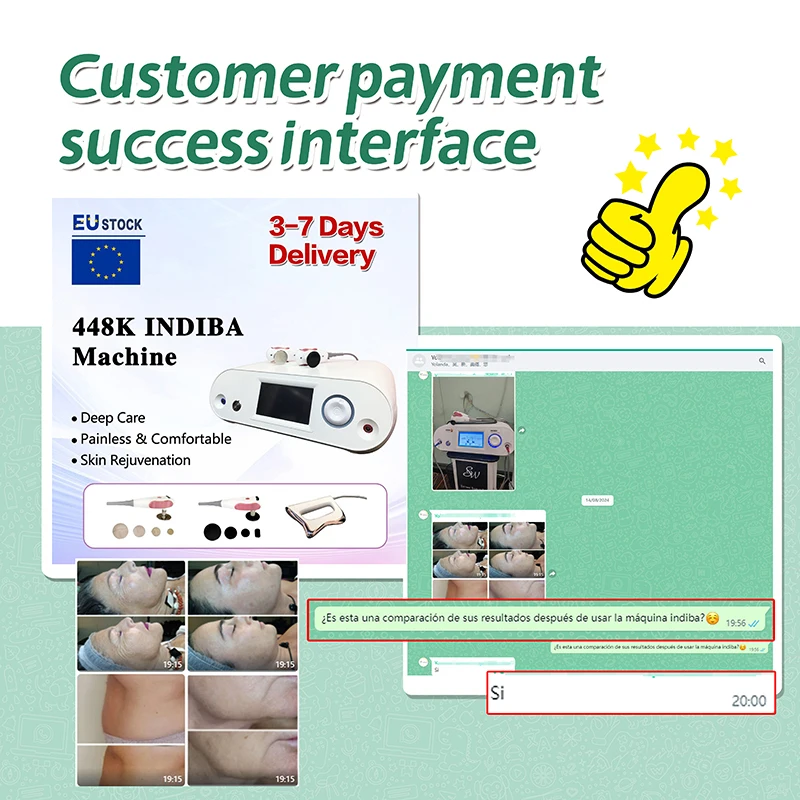 2025 Spain Indiba Newest Technology 448khz Cavitation Body Care System RET CET RF Slim Machine for Weight Physiotherapy Machine 2