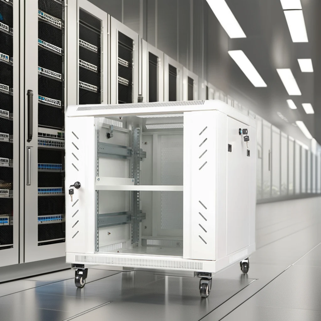Zmaxing Custom 12U White Steel Network Cabinet 42U Network Cabinet 18U 15U 37U Capacity 19 Inch Standard 32U Rack Computer 6