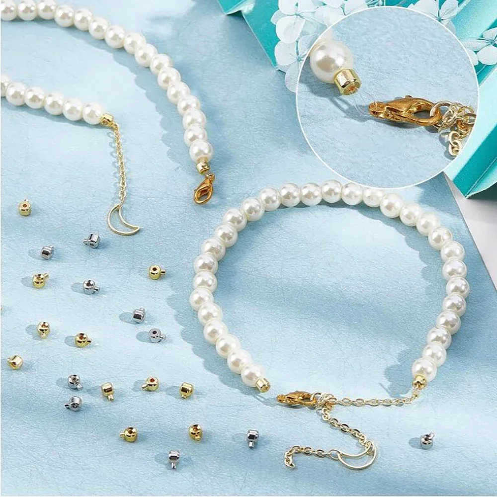 Elegant Brass Crimp Bead Spacers