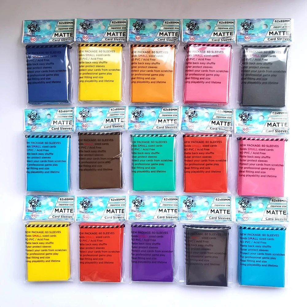 60pcs遊戯王ygoカラフルなカードスリーブトップホルダー取引