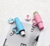 Colors Kawaii Mini Tumbler Keychain Cute Cup Shape Key Chain for School Bag Backpacks Lip Balm Holder Good Party Gift 4