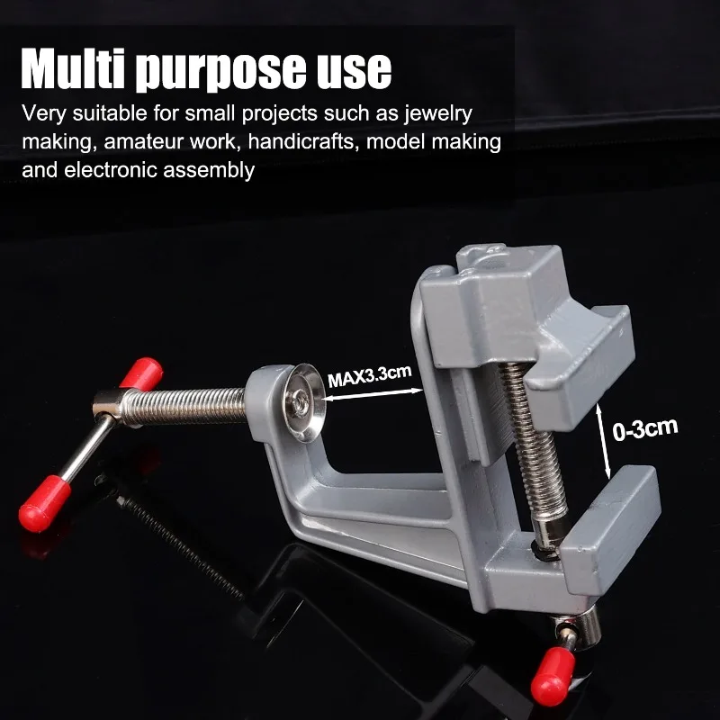 Vise Fixing Clip Screw Type Workbench Vise Flat Table Clip Pliers Multi-functional Toggle Clamp DIY Craft Mold Fixed Repair Tool 2