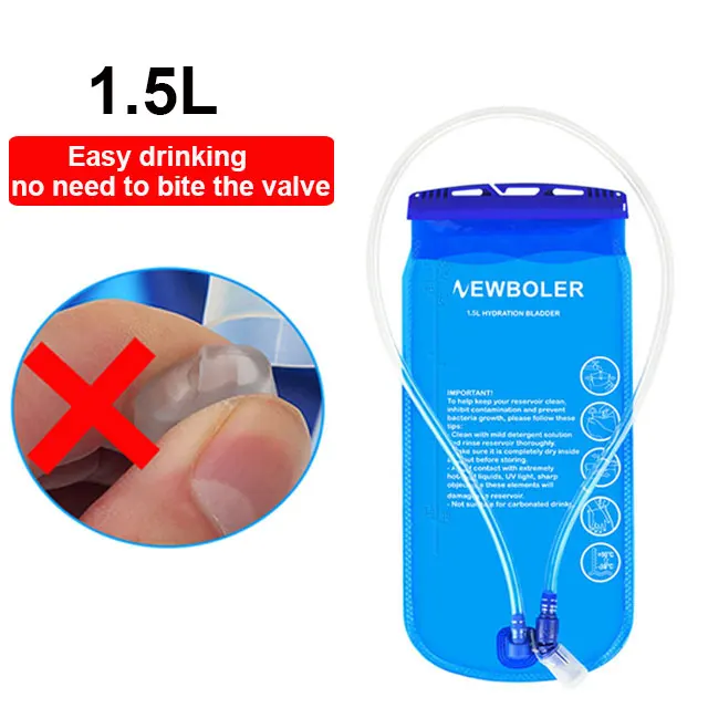 NEWBOLER Su Mesanesi Su Rezervuarı Hidrasyon Paketi saklama çantası BPA Ücretsiz -1.5L 2L 3L Koşu Hidrasyon Yelek Sırt Çantası