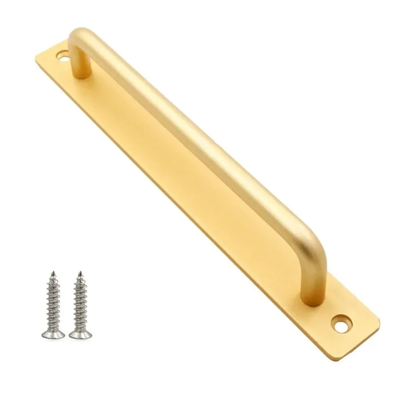 Modern Style Pull Push Door Handle, Comfortable Touch, Long lasting Support, for Barn Doors, Wood/Aluminum Doors