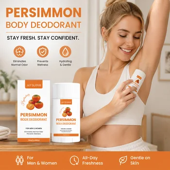 Deodorante Stick al Cachi per Donna e Uomo, Elimina l'Odore Corporeo, Rinfrescante a Lunga Durata, Riduce il Sudore Ascellare, Antitraspirante per la Pelle
