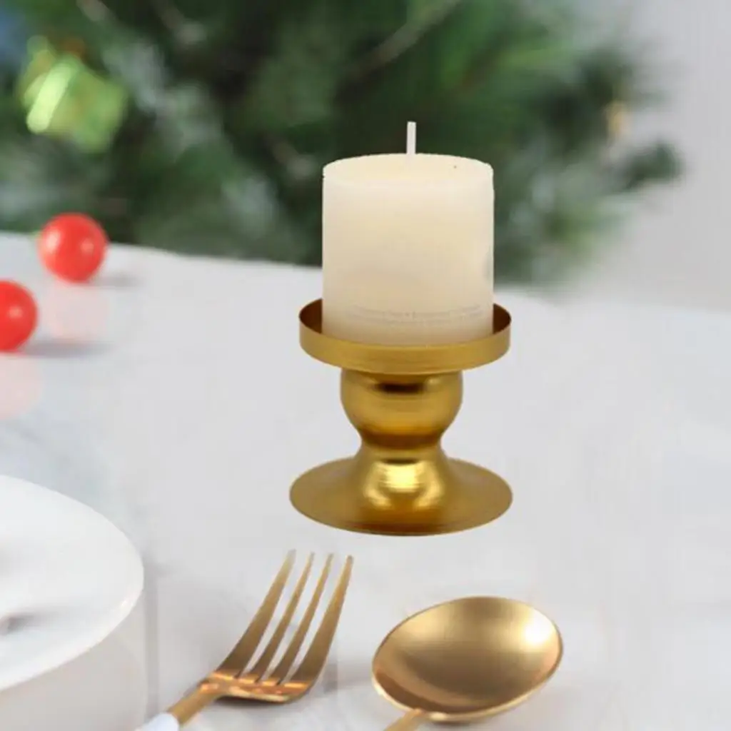  Candle Holder, Golden Tea Light Candle Holder, Decorative Votive Candlestick Stand Festival Table Centerpieces Decorations