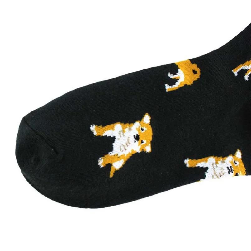 5 pairs Funny Socks Women Shiba Inu Corgi Cotton Cute Gift Pig Lovely Kawai Animal Cartoon Short Socks Ladies Harajuku 2024 New