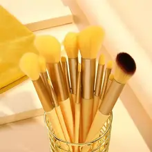 

13pcs Champagne makeup brushes set for cosmetic foundation powder blush eyeshadow kabuki blending make up brush beauty tool