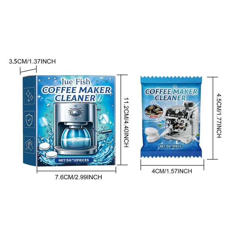 Coffee Maker Descaling Cleaning Tablets 12 Pack