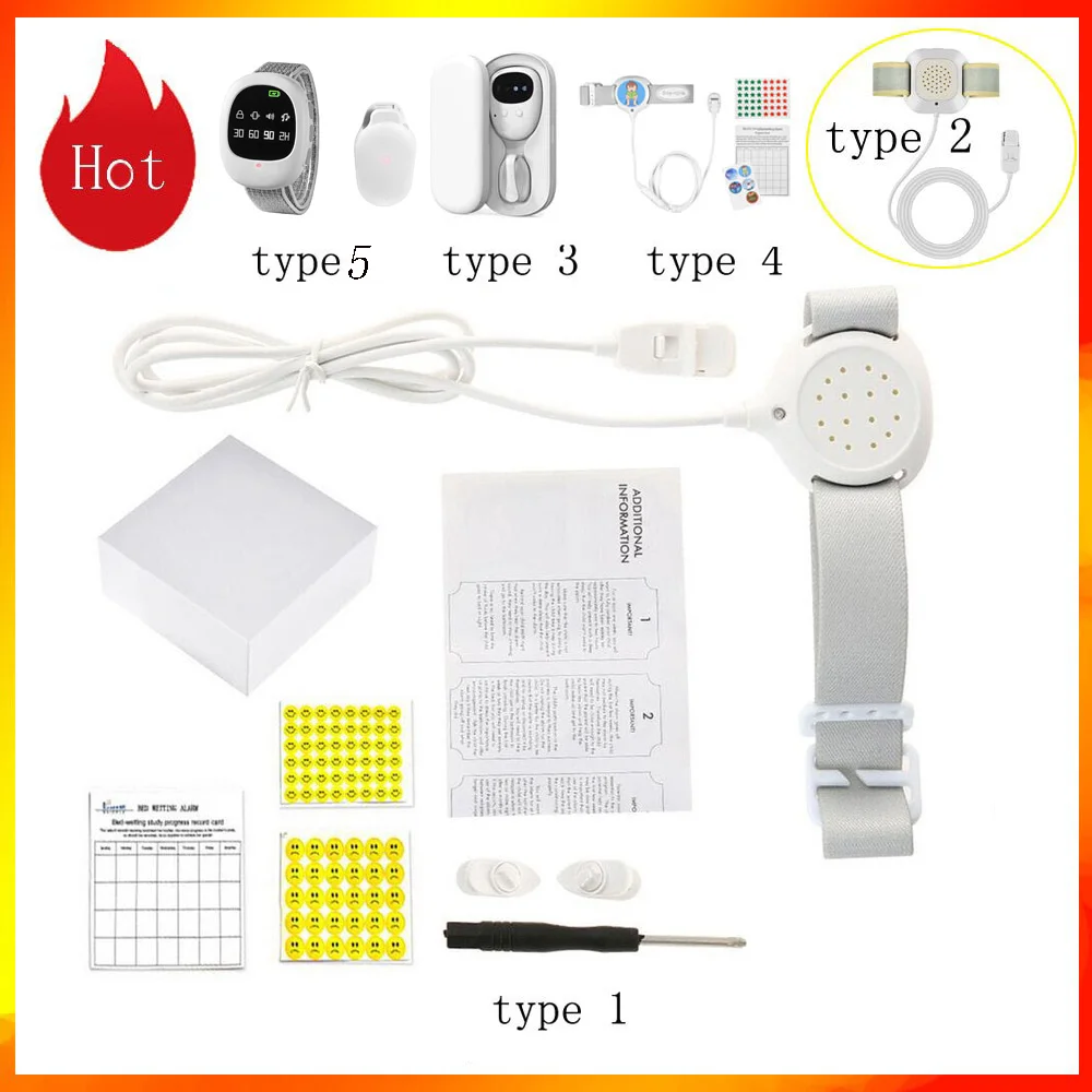Bedwetting Sensor Alarm Professional Arm Wear Bedwetting Sensor Alarm Baby Toddler Adults Potty Training Wet Reminder Sleeping Enuresis Plaswekker