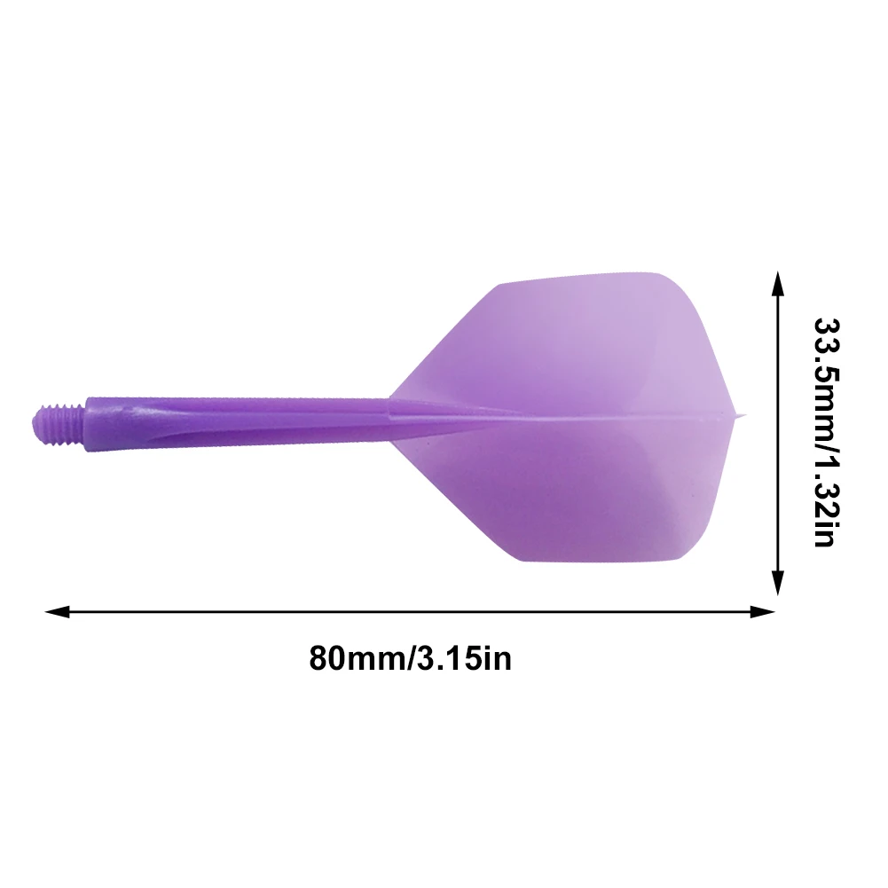 6Pcs Integrated Dart Shaft and Flights Standard Shape Integrated Dart Flights and Shafts Anti-Fall  Dart Accessories Kit