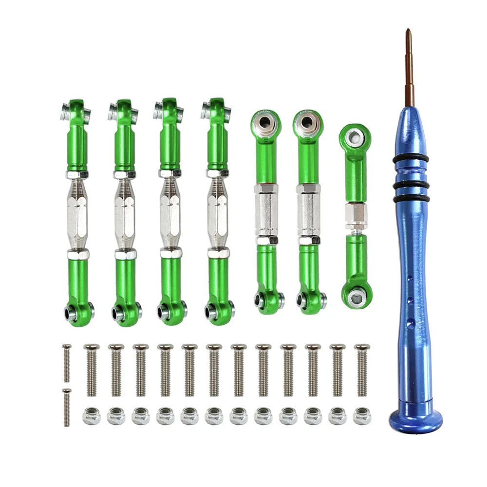 Tige De Direction RC En Métal - 2 Pièces Pour Voiture HSP 94111/94188 - Longueur 71 Mm - Compatible Vis M3 - Bleu - 5