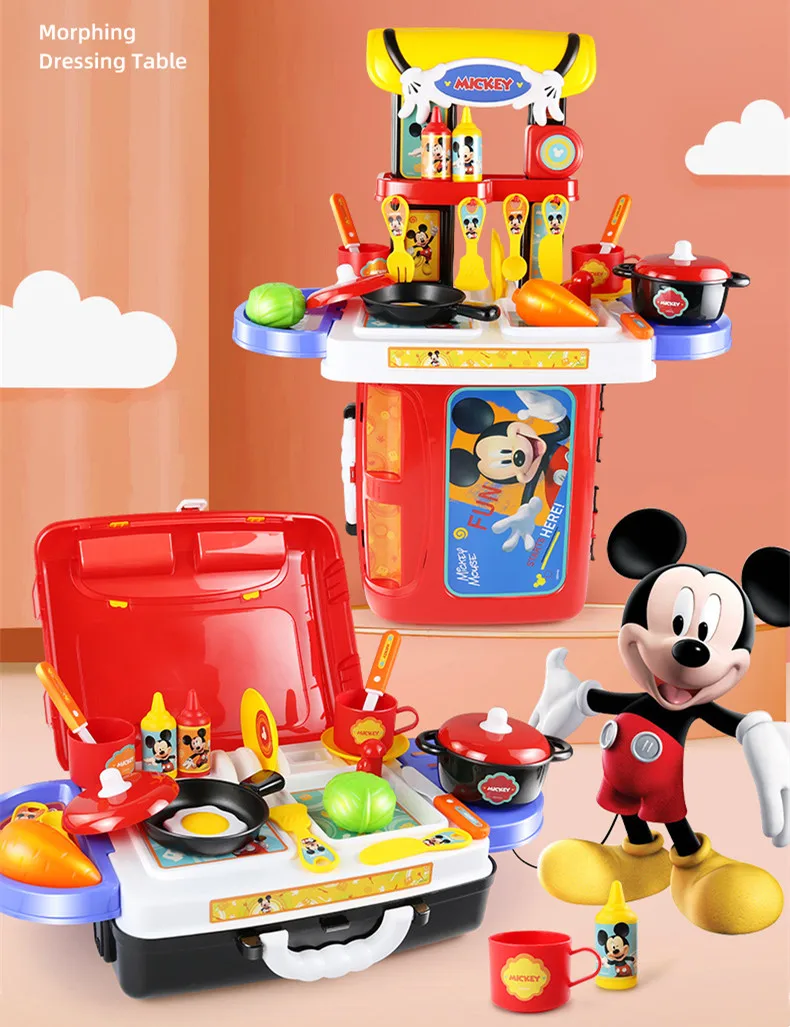 Mickey Mouse Toolbox Kids Mickey Mouse  Mickey Mouse Kitchen Kids - Disney  3 In1 Toy - Aliexpress