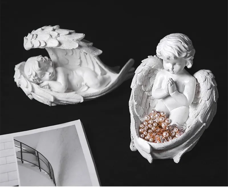 

[MGT] Europe originality sleeping praying Angel Resin modern Home decor Art Decoration decoration craft ornaments statues