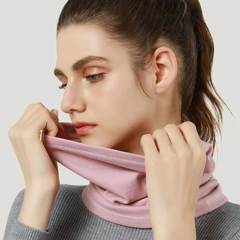 Winter Outdoor Cycling for Both Men and Women with Plush Warm and Windproof Headscarves Neck Covers for Face Protection neck warmer