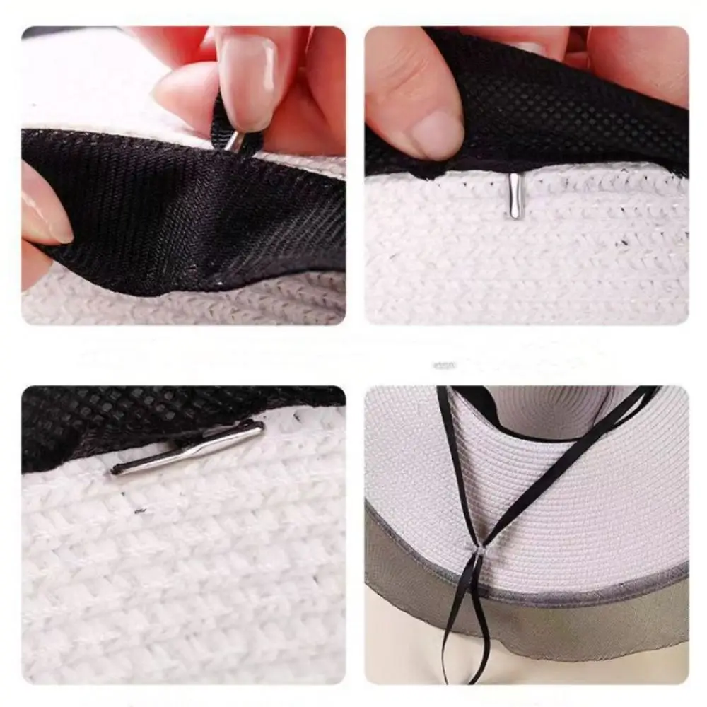 5Pcs New Adjusting Rope Windproof Hat Strap Removable Anti-lost Hat Wind Rope Solid Color Chain Strap