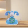 Retro Telephone Toy Cellular Training Electronic Landline Pretend Party Favor Kids Play Plastic Toddler Light Rotary 2