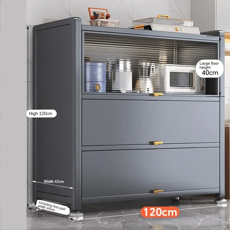 Modern Simple Kitchen Cabinet Home Storage Cabinet Multi-functional Multi-layer Kitchenware Storage Kitchen Furniture Cabinets 3