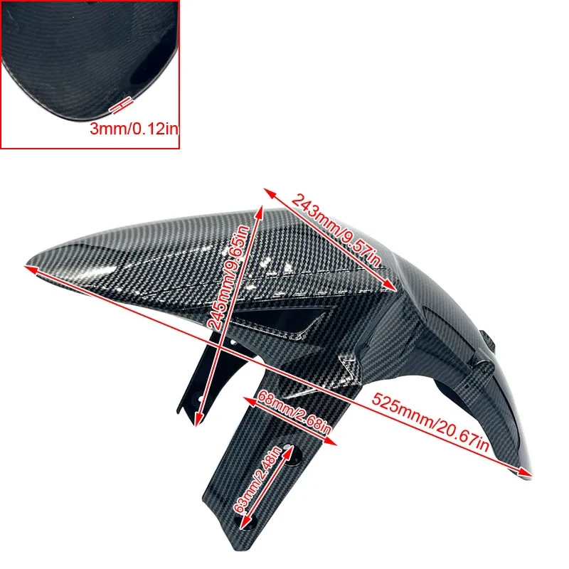 For Kawasaki Versys650 2015- Versys 650 Motorcycle Front Fender Splash Guard Cover Mudguard Versys/650