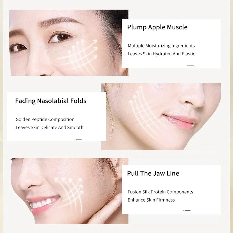 Facial Essence Soluble Face Lifting Threads Collagen Protein Peptide Gold Silk Wire for Anti-Aging Firming Skin