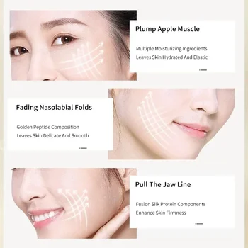 Soluble Face Lifting Threads Collagen Facial Essence Protein Peptide Gold Silk Wire Face Serum for Anti-Aging Firming Skin 4