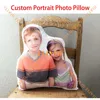 Personalized 3D Couple Lovers Portrait Family Photo Pillow,Customized Brother Sister Pillow,Custom Cat Shaped Pillows,Funny Gift 3