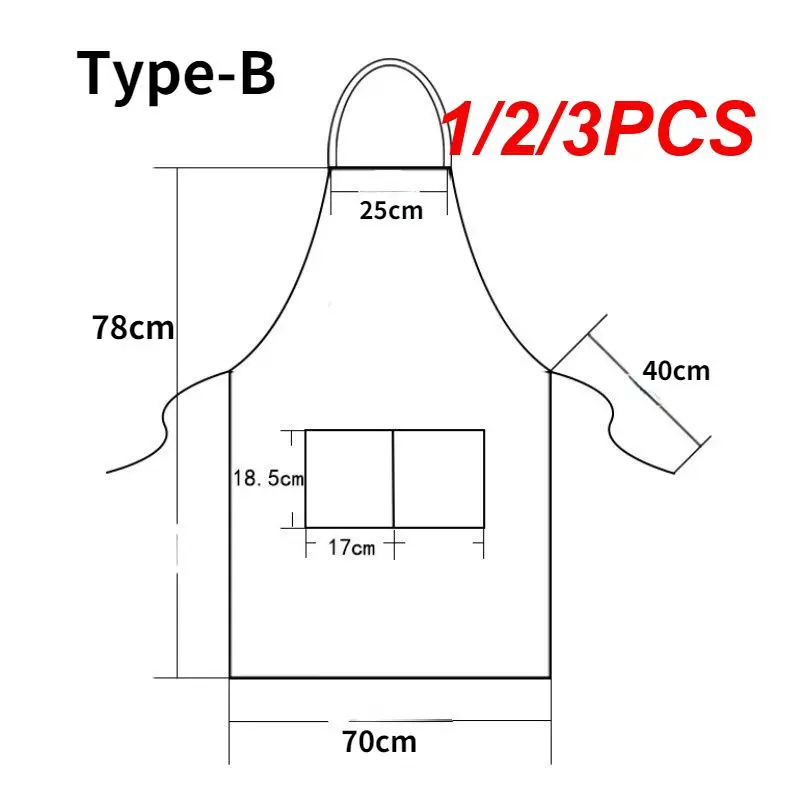 

1/2/3PCS Thicken Cotton Canvas Denim Apron Antifouling Barista Apron Kitchen Restaurant Worker Barber Carpenter Florist Apron